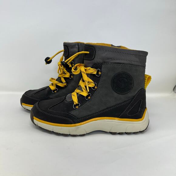 Santana Canada Torino Womens Size 6M Gray Yellow Warm Winter Boots - Picture 3 of 12